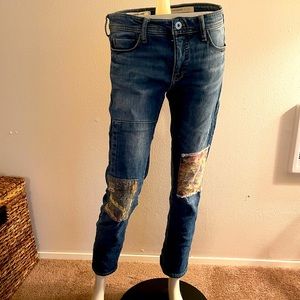 BOHO PATCHWORK ANTHROPOLOGIE JEANS